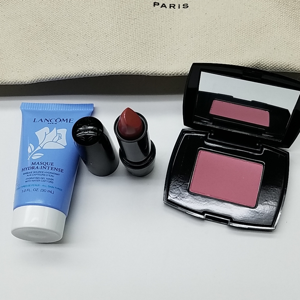 💕Lancome Bundle, blush, Lipstick, Masque